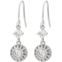 Faina Pendientes plata / transparente