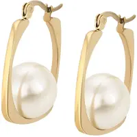 BRAELYN Pendientes oro / blanco perla