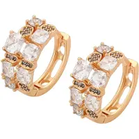 NAEMI Pendientes oro / transparente