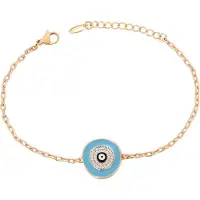 Faina Pulsera aqua / oro rosa