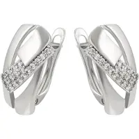 NAEMI Pendientes plata / transparente