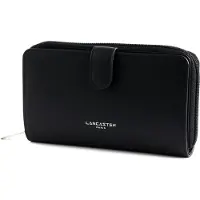 LANCASTER PARIS Cartera 'Lancaster Compagnon Smooth Noir' negro