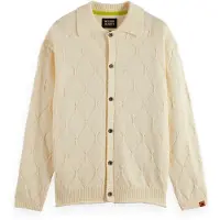 Scotch & Soda Open Work Long Sleeve Shirt Eggnog Talla: M | Jerséis Outlet | Hombre
