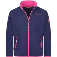 TROLLKIDS - Girls Oppdal Jacket XT - Forro polar size 140, azul