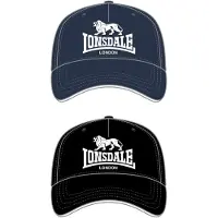 Lonsdale Gorra 'Wiltshire' marino / negro / blanco