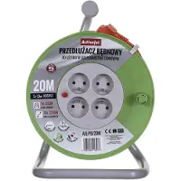 ActiveJet Carrete De Cable 1 Toma Aje Pb 20m