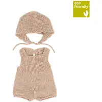 Miniland Conjunto De Ropa De Punto: Pelele Y Gorro 38 Cm