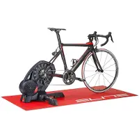 Elite - Trainingsmatte - Accesorios para rodillos de entrenamiento size 180 x 90 cm, rojo
