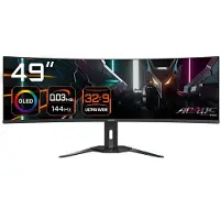 Gigabyte Monitor Curvo Gaming 20vm0-co49dqbt-1ekr 49´´ Qhd Ips Oled 75hz