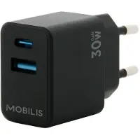 Mobilis Cargador De Pared Usb-a Y Usb-c 30w