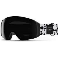 Smith - Máscaras de esquí - 4D Mag S Black Marble Chromapop Sun Black de Silicona - Negro