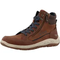 Mustang Botas con cordones 'Benedetto' marrón / marrón oscuro
