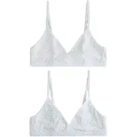 Next Sujetador azul claro / verde / rosa / blanco