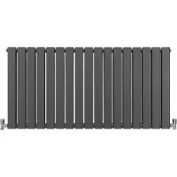 MonsterShop Radiador de panel, color gris antracita, dimensiones 600 mm x 1190 mm