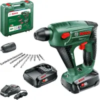 Bosch Taladro percutor inalámbrico UNEO Maxx, con 2 baterías PBA de 18V y 2.5Ah