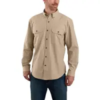 Carhartt - Loose Chambray L/S Shirt - Camisa size M, beige