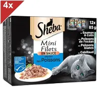 Sheba Comida Para Gatos Delicatezze 12x85g 4 Unidades