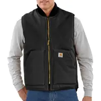 Carhartt - Insulated Rib Collar Vest - Chaleco de ocio size 3XL, negro