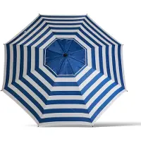 Atosa Parasol de aluminio Oxford, orientable, , de 22/25 mm, color azul, con una altura de 200 cm. Talla única