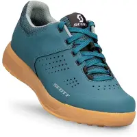 SCOTT - Zapatillas MTB - Shoe W'S Mtb Shr-Alp Flat Lace Petrol Blue/Mint Green - Talla 37 - Azul