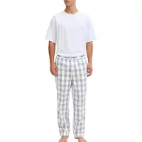 Jack & Jones Pijama largo 'JACLuca' navy / gris / negro / blanco