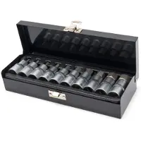 HBM juego de vasos con llave hexagonal interior, 1/2 pulgada, 10 piezas