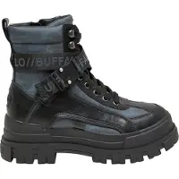 Buffalo Botines con cordones 'Aspha' azul noche / genciana / negro