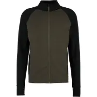 Stoic - MerinoFleece260 FlenSt. Jacket - Chaqueta de merino size XXL, negro/oliva