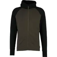 Stoic - MerinoFleece260 FlenSt. Zip Hoody - Sudadera de lana merina size 3XL, oliva/negro