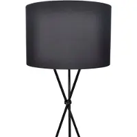 vidaXL Lámpara de pie negra con base, 139 cm