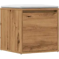 vidaXL Caja con cajones, estilo artesanal, imitación roble, 40,5 x 40 x 40 cm, material de madera