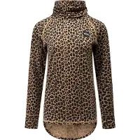 Eivy - Ropa interior térmica mujer - Icecold Merino Wool Top Leopard de Lana - Talla M - Marrón