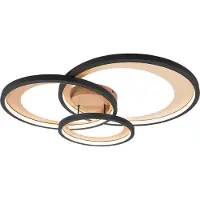 TRIO Lámpara de techo LED GRANADA, color y dorado, con un ancho de 71,5 cm