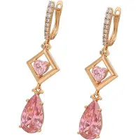 Gaya Pendientes rosa