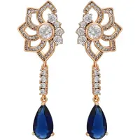Gaya Pendientes navy / oro
