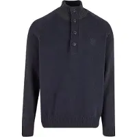 INDICODE JEANS Jersey 'Reje' azul oscuro / negro