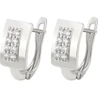 Gaya Pendientes plata / transparente