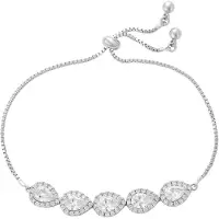 Faina Pulsera plata / transparente