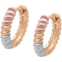 Gaya Pendientes oro / oro rosa / plata