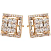 NAEMI Pendientes oro / transparente