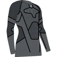 X-Bionic - Ropa interior térmica - Symbio Merino Shirt LS M Rhino Grey de Lana - Talla M - Gris