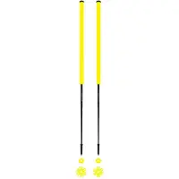 Les batons d'Alain - Bastones esquí - Citron - Talla 125 cm - Amarillo