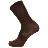 Santini - Cycling High Socks Q-Skin Puro - Calcetines de ciclismo size 44-47 - XL/XXL, marrón