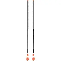Les batons d'Alain - Bastones esquí - Eléphant - Talla 125 cm - Gris