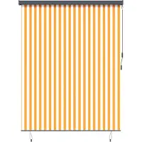vidaXL : Rollo blanco y naranja de 200 x 250 cm, compuesto de tela y aluminio