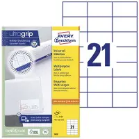 Avery Zweckform Pegatinas A4 70x42.3 Mm
