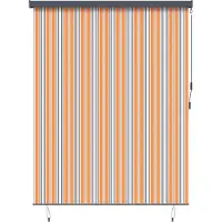 vidaXL : Rollo de tela y aluminio, color amarillo y azul, 220 x 250 cm