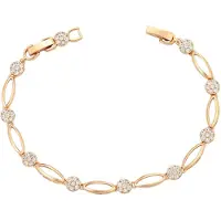 Faina Pulsera oro rosa / transparente