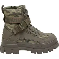 Buffalo Botines con cordones 'Aspha' caqui / oliva / verde oscuro