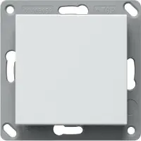 Gira - Transmisor de radio para interruptores, funcionamiento con batería, sistema de 1 vía, color blanco mate RAL 9010, referencia 242127